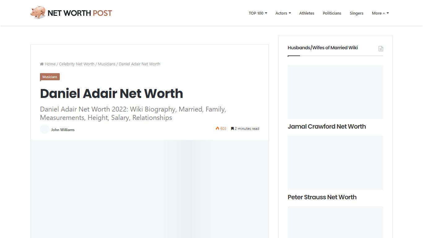 Daniel Adair Net Worth 2022: Wiki, Married, Family, Wedding, Salary ...